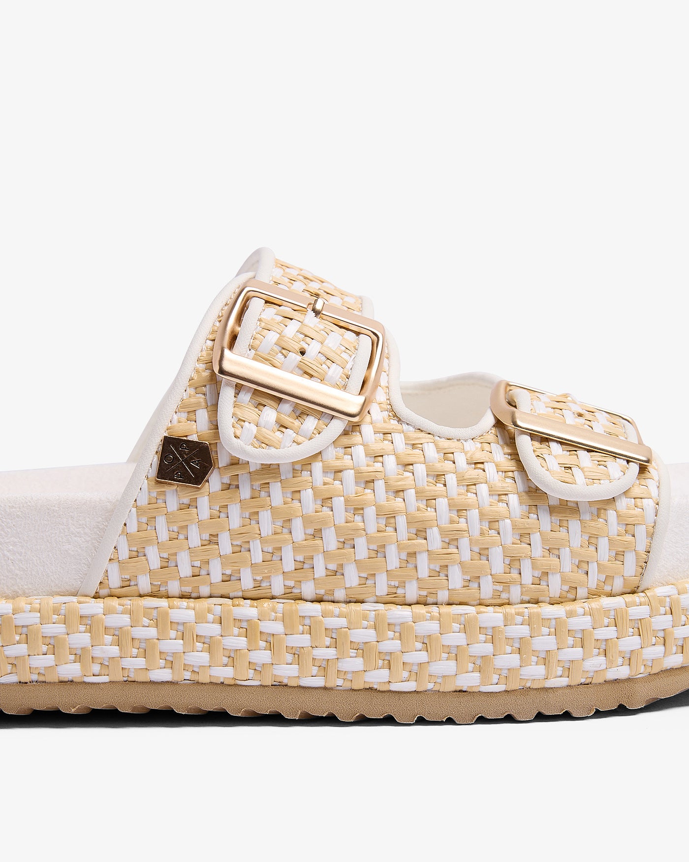 Sandale Xago Galles Raphia Blanc 35