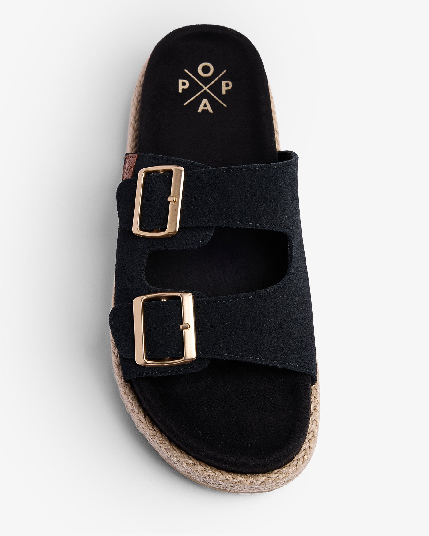 Sandale Xago en daim noir 35