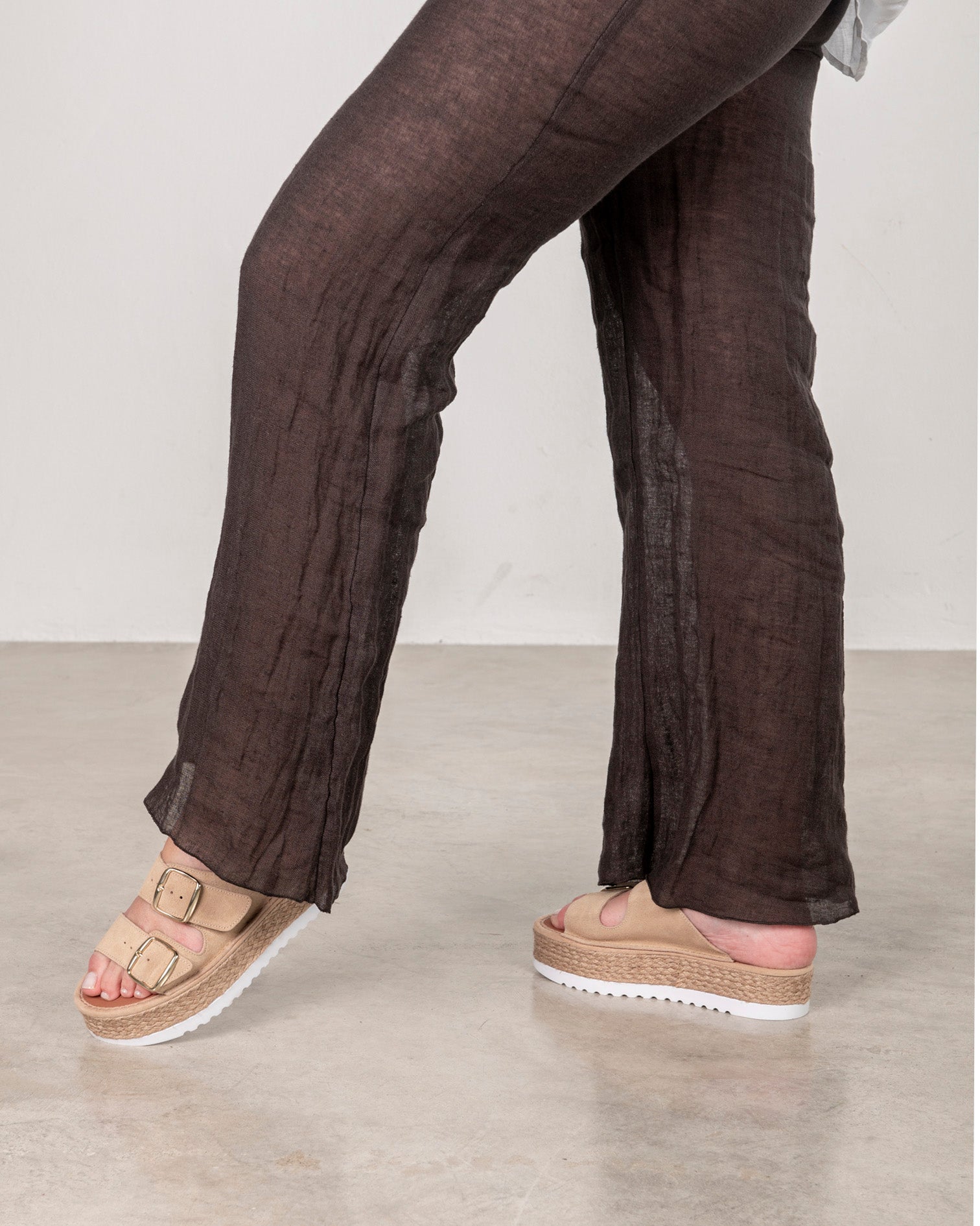 Menorquina Plataforma Collao Beige