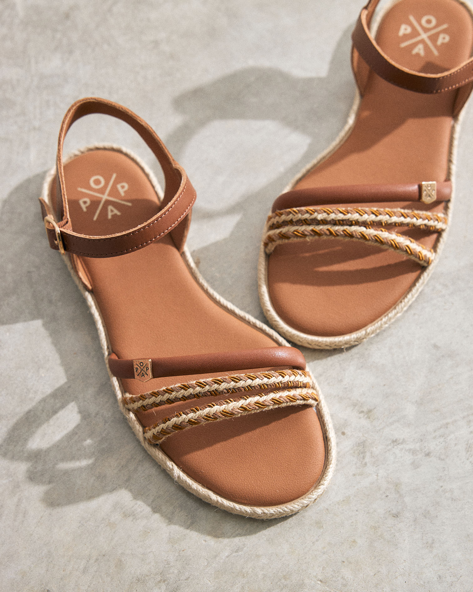 Sandale Riazor Cuir Jute 