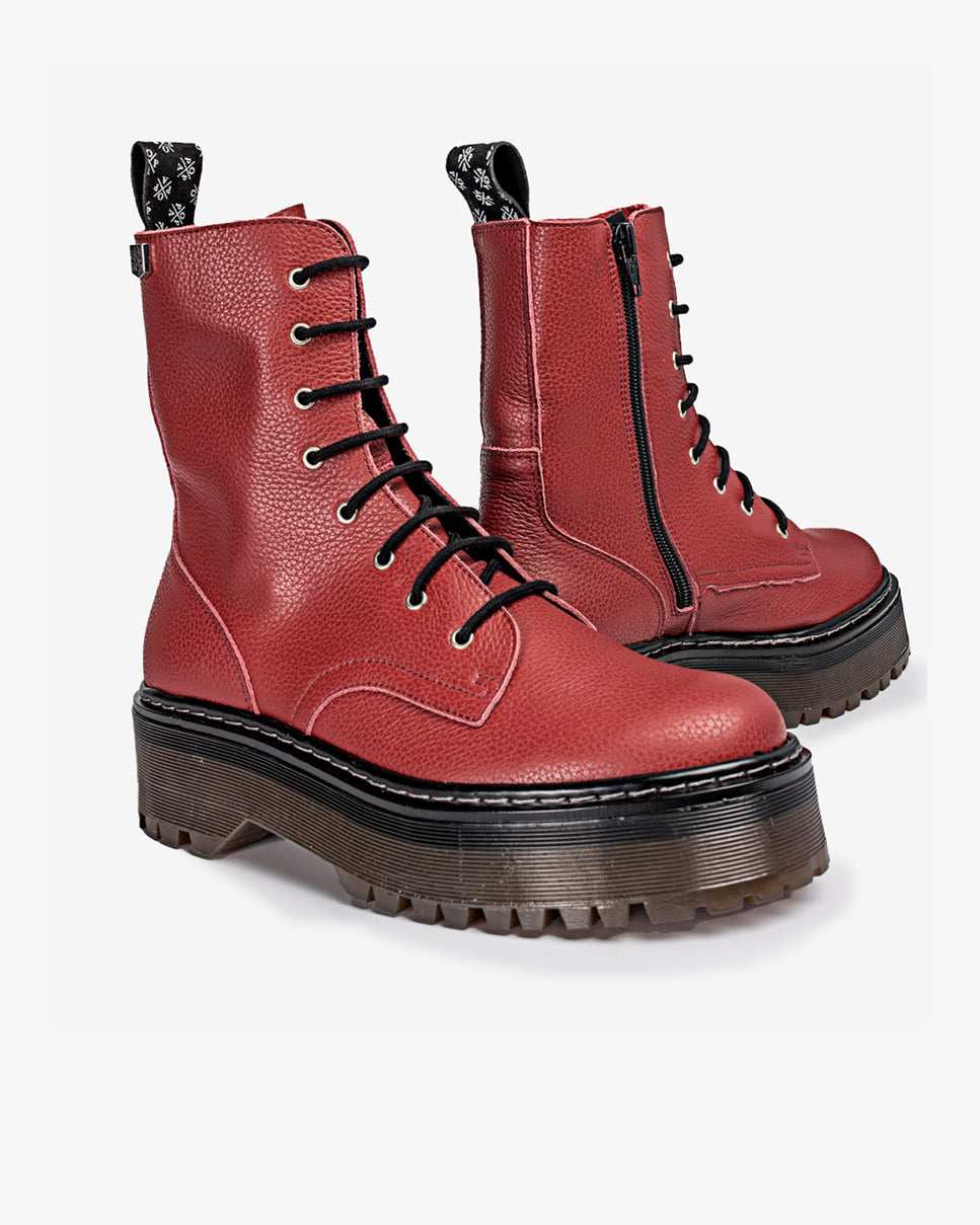 Bota Martina couro Bordeaux