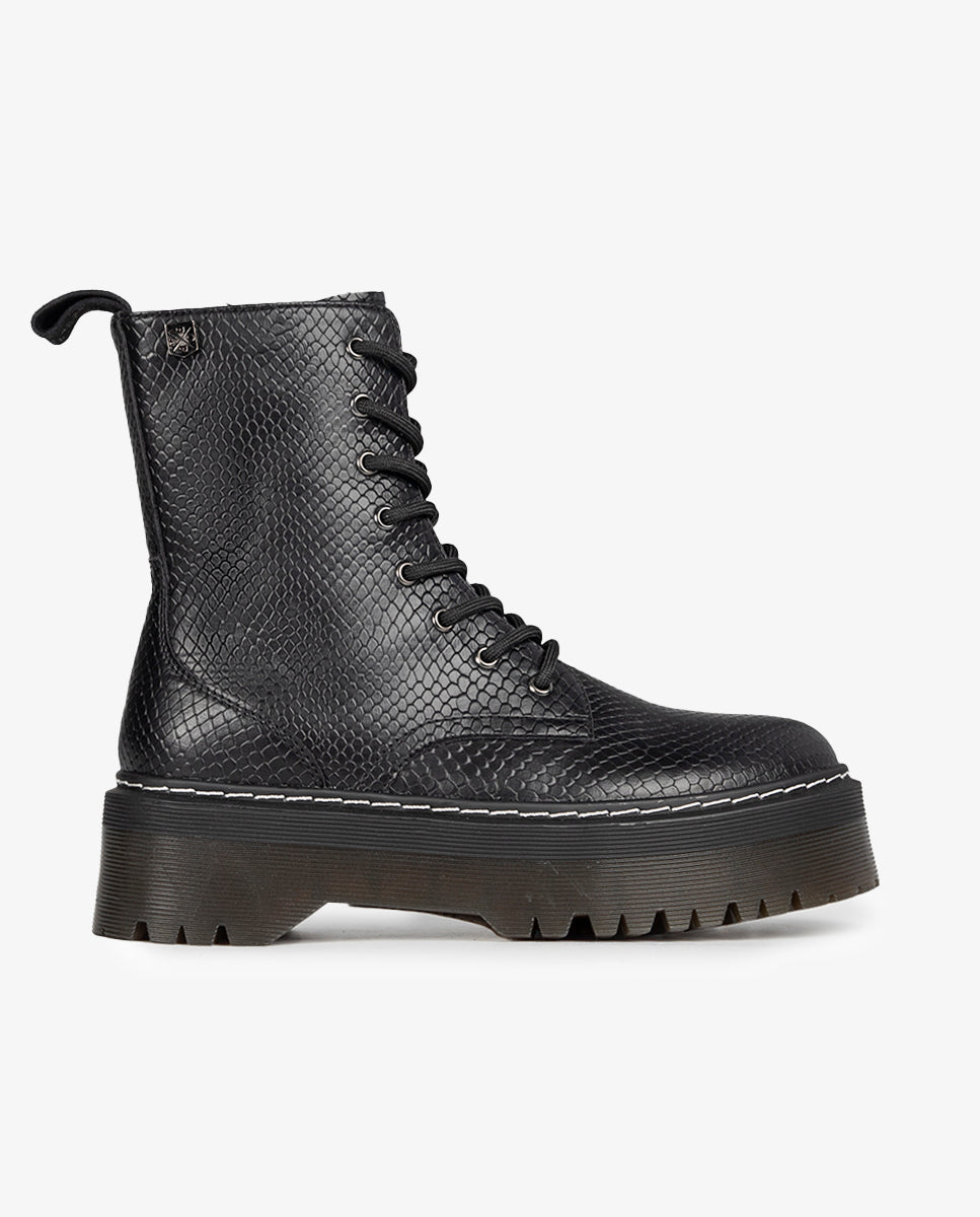 Bota Ania Snake Negro