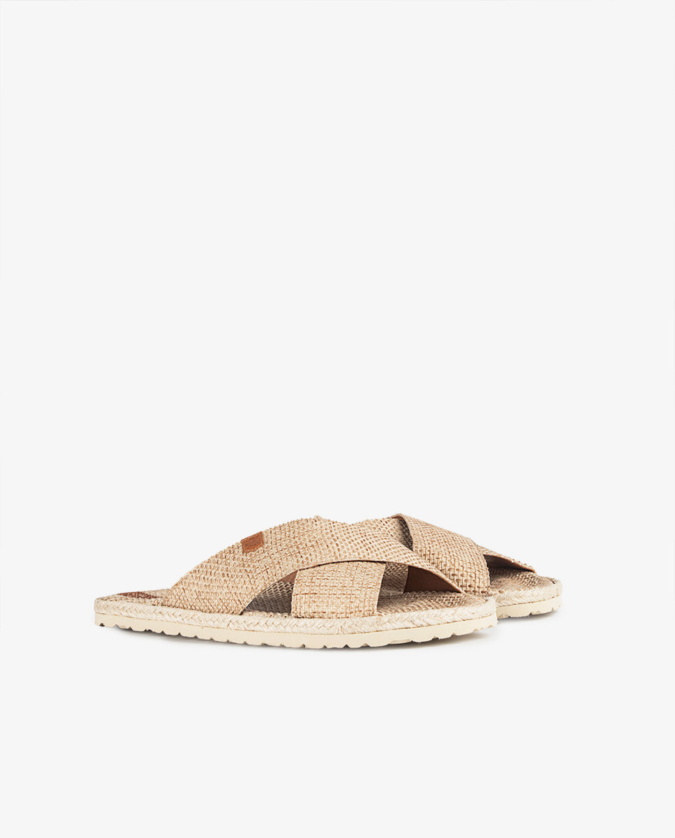Niger Havana Beige Flat Sandal