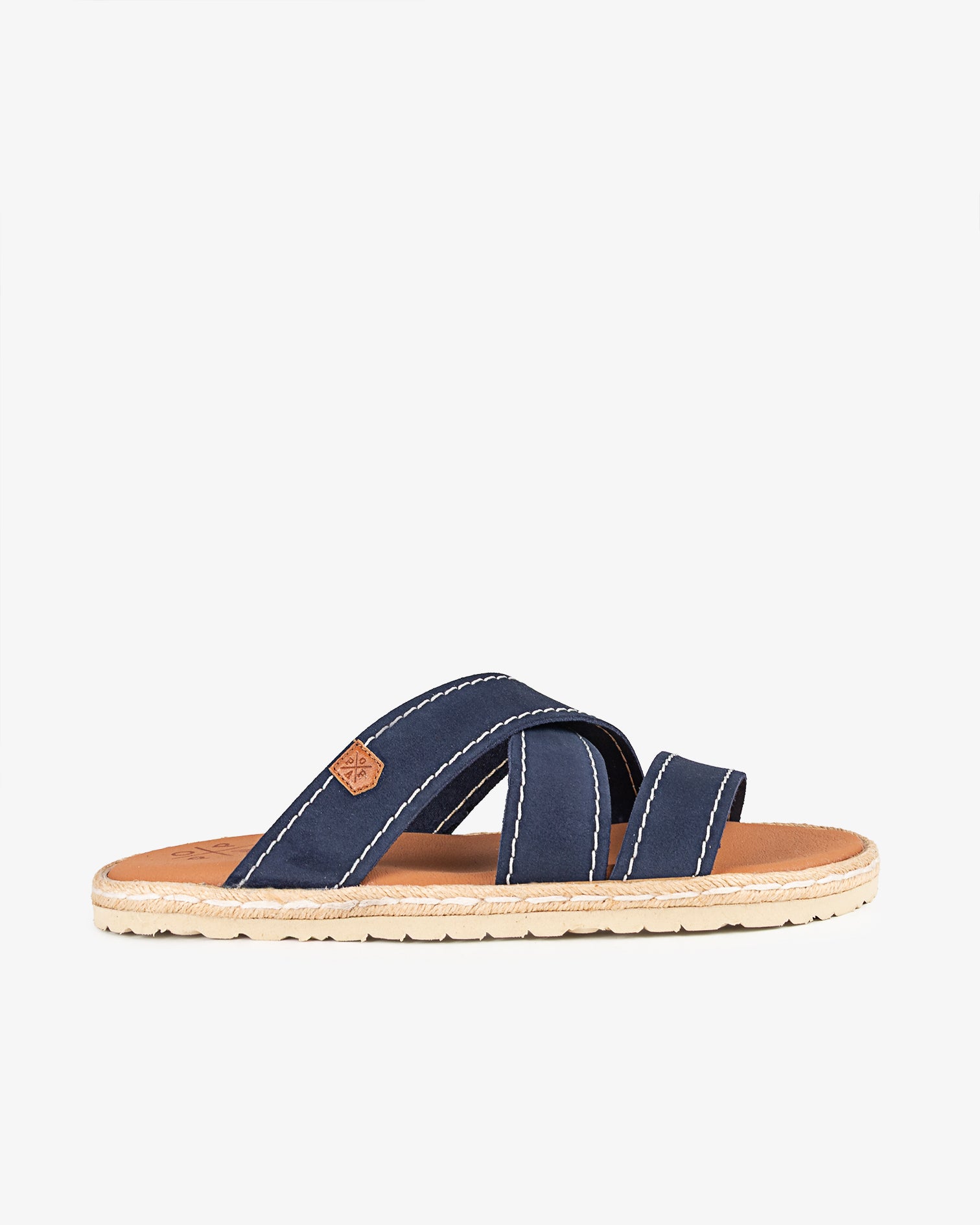 Sandalia Plana Balboa Serraje Azul Marino 40