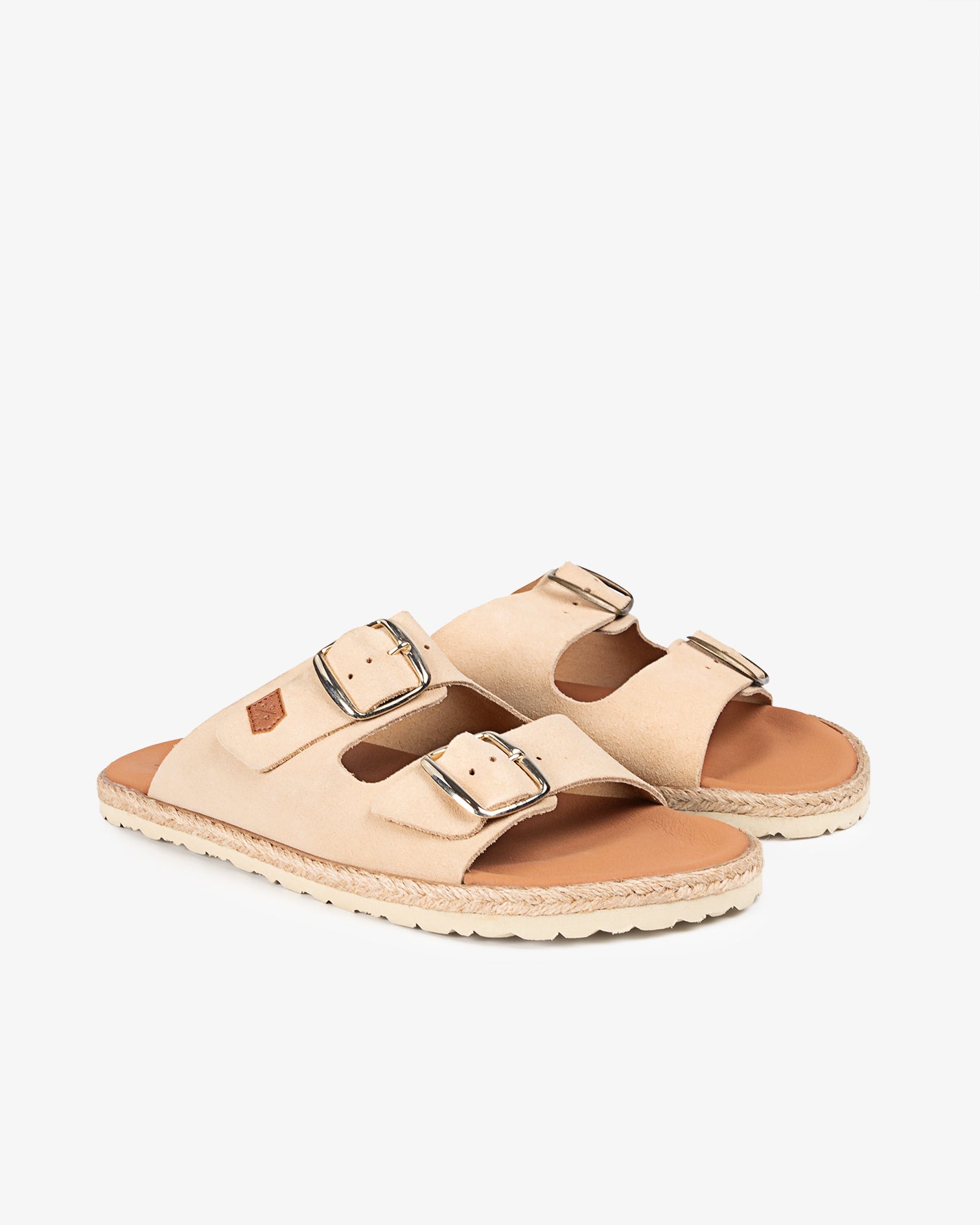 Sandalia Plana Icacos Serraje Beige