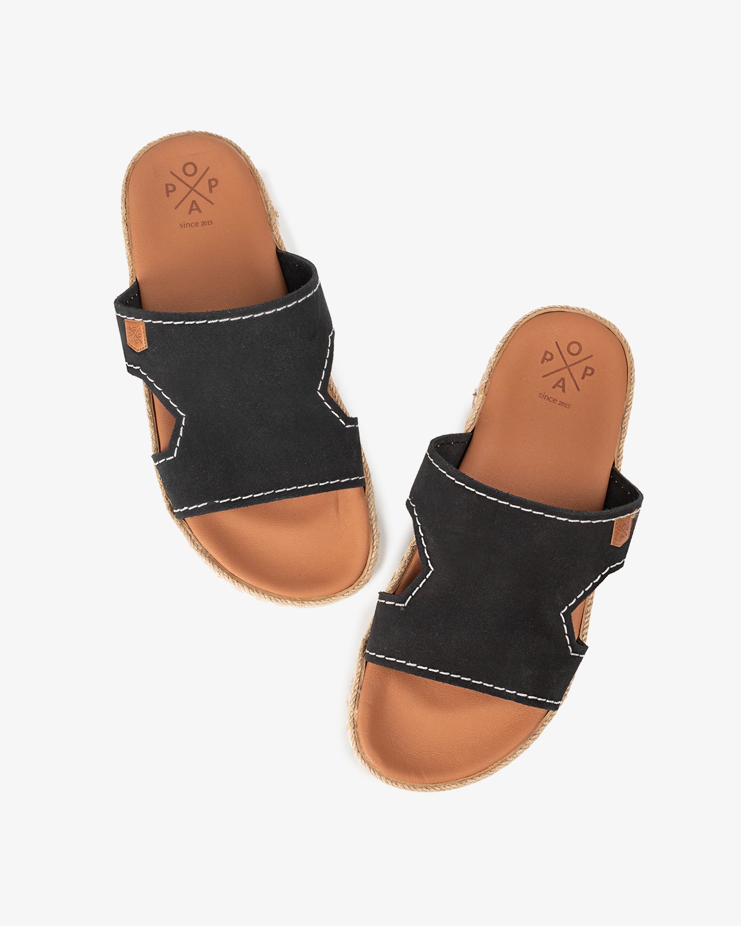 Sandalia Plana Hyams Serraje Negro 40