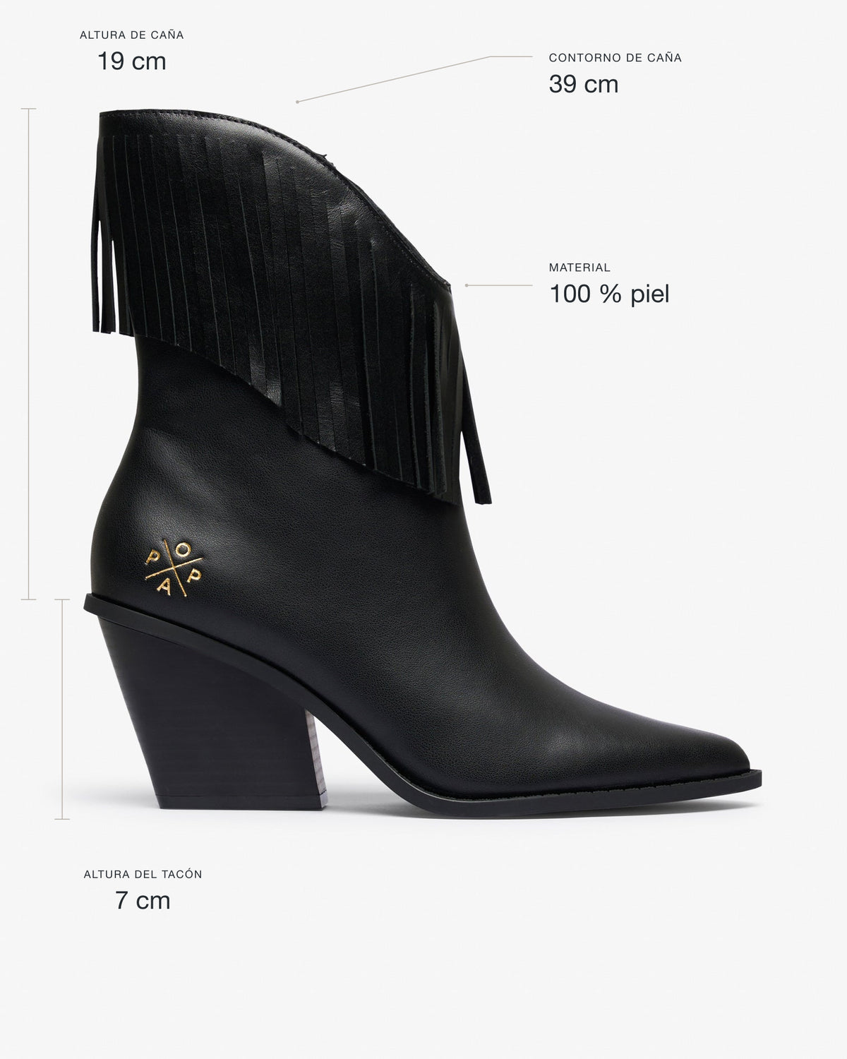 Bota Negra de Mujer Sedona