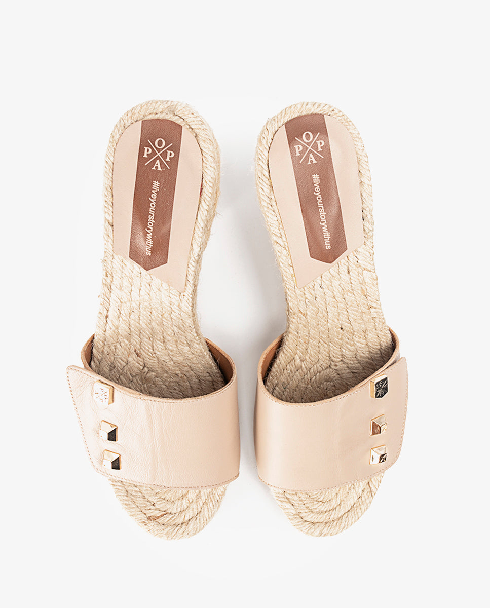 Cabane Napa Beige Heeled Sandal