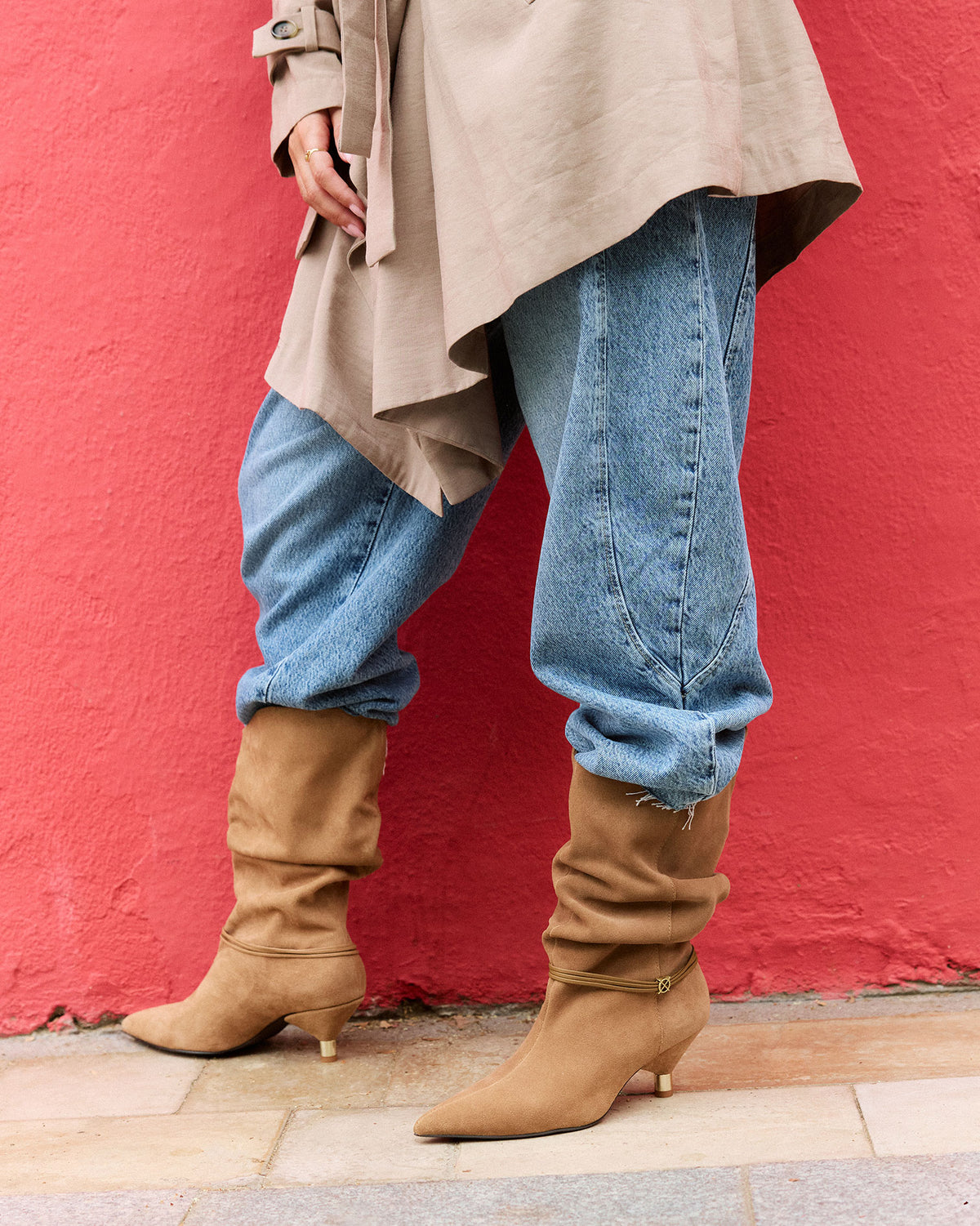 Bota Beige de Mujer Takayama