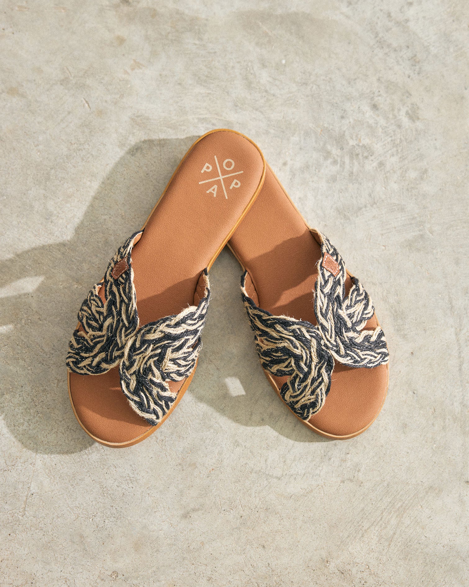 Sandale Tufia India Yute Noir 