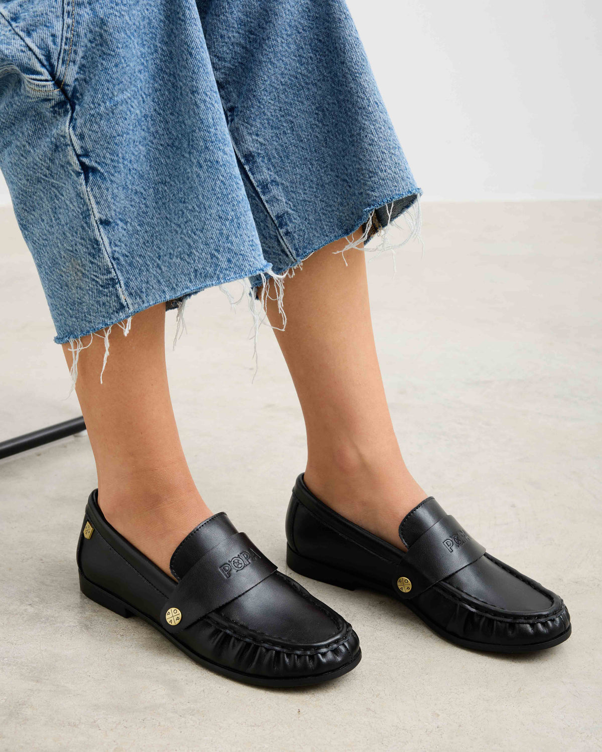 Mocasín Negro de Mujer Yao
