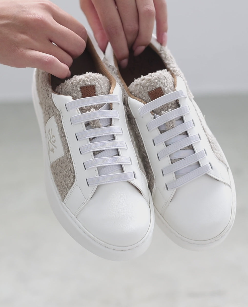 Macera Sheepskin Beige Sneaker