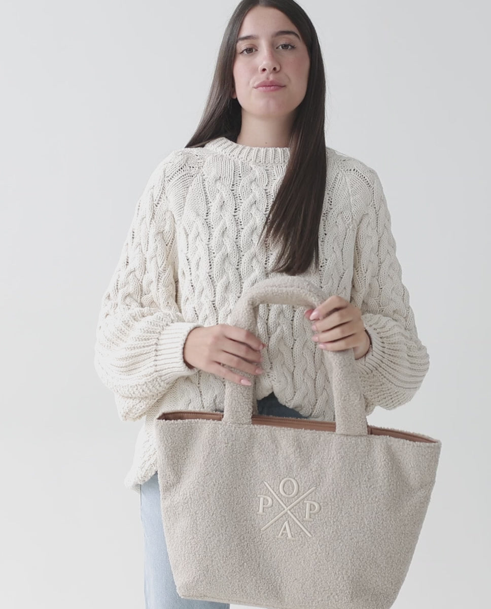 Bolso Shopper Alejandra Borreguillo Gris