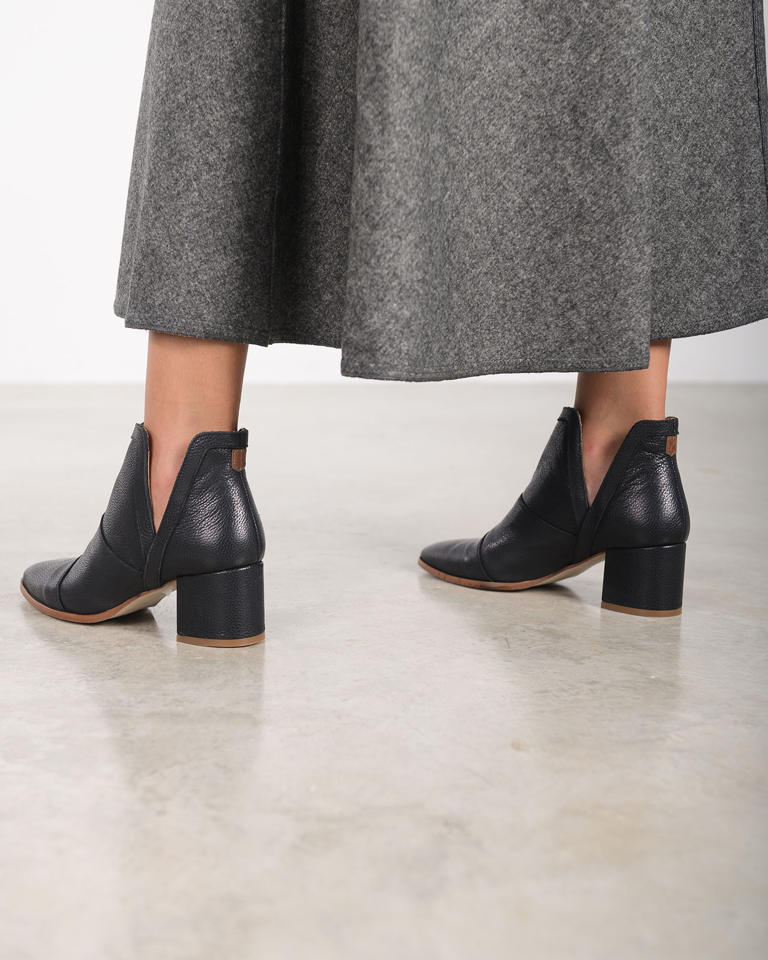 Botines Negros Zapatos De Gamuza Mujer Bajos Botines Zapatos