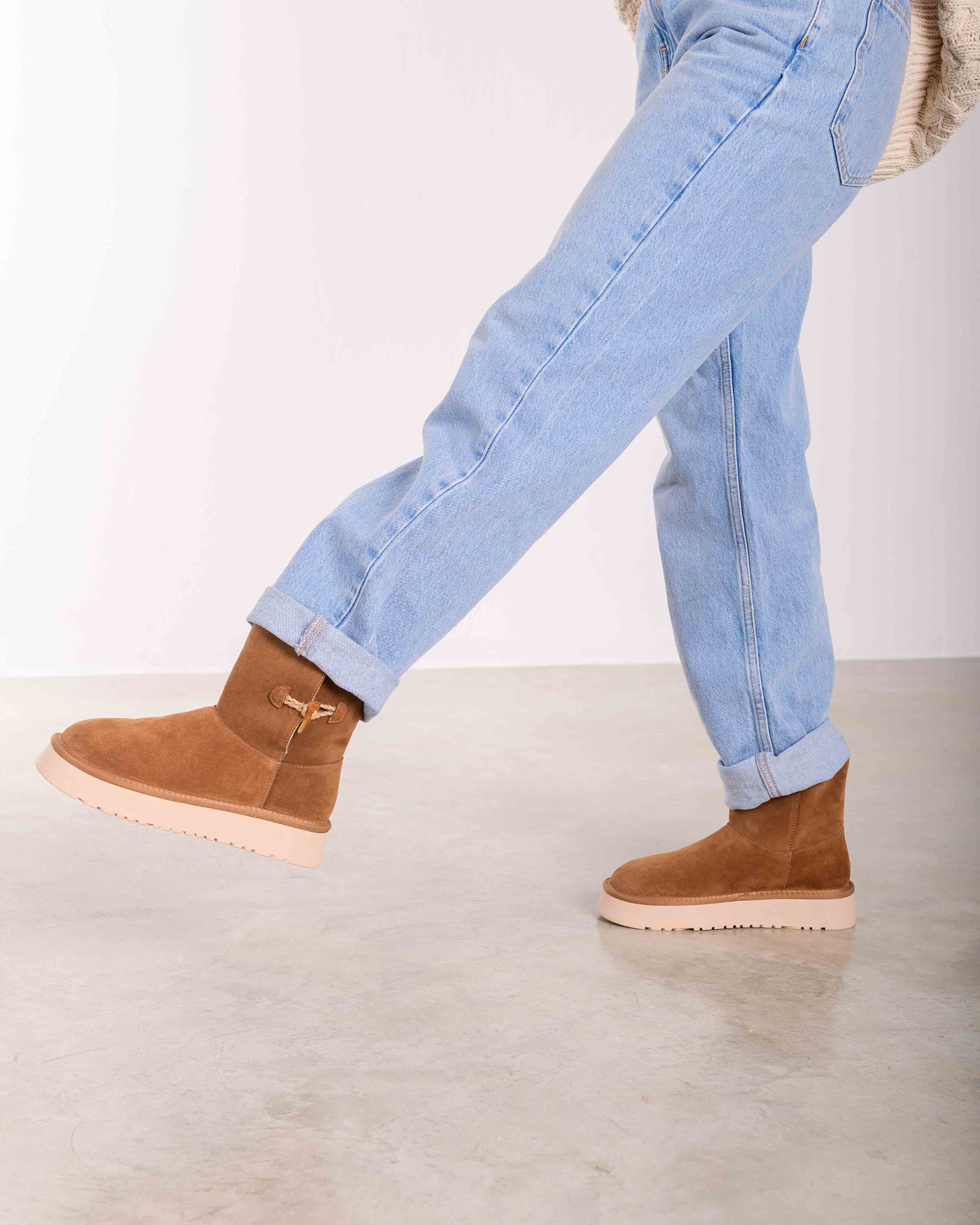 Botins Rasos Tejo Shearling