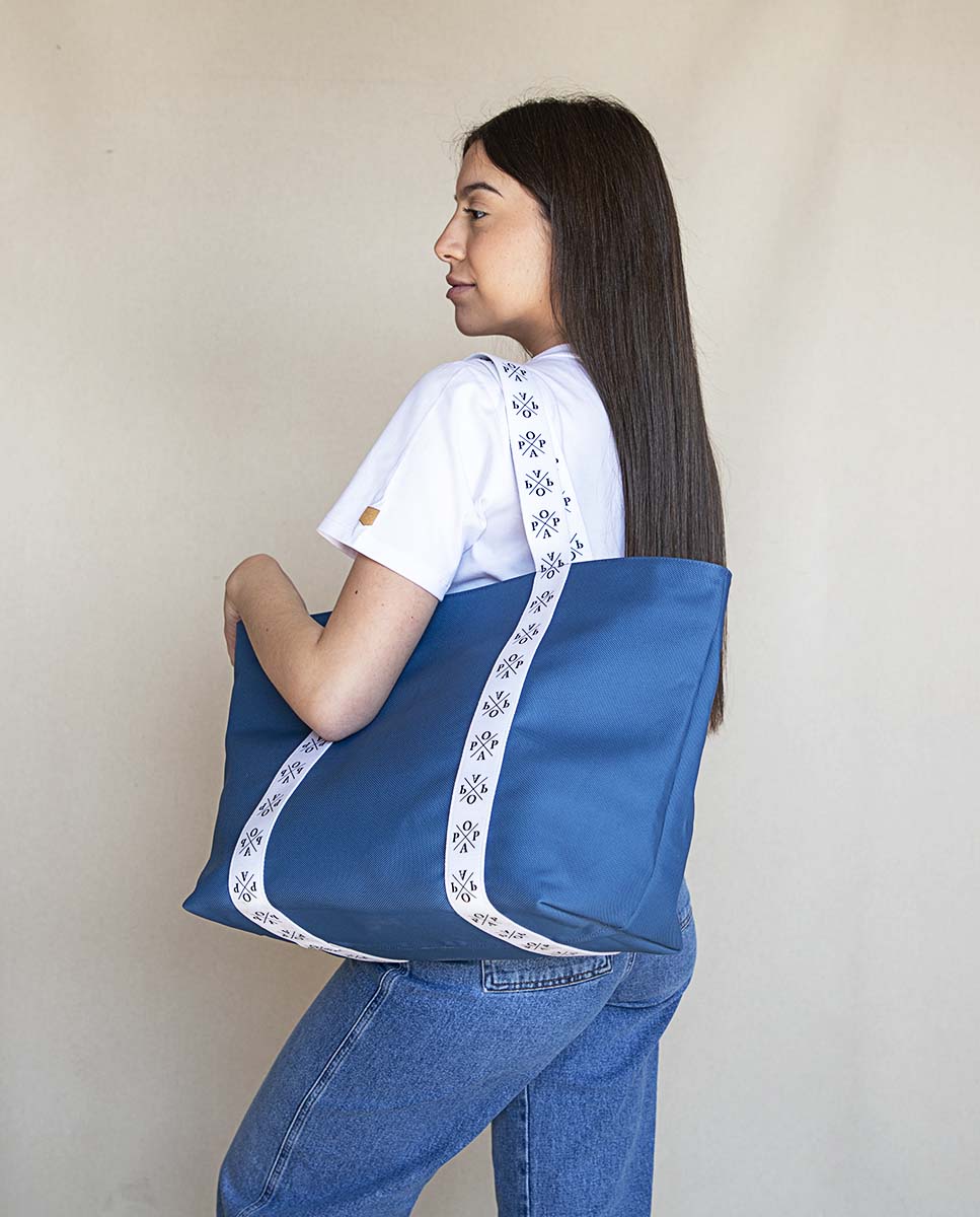 Blue Ester Nylon Bag