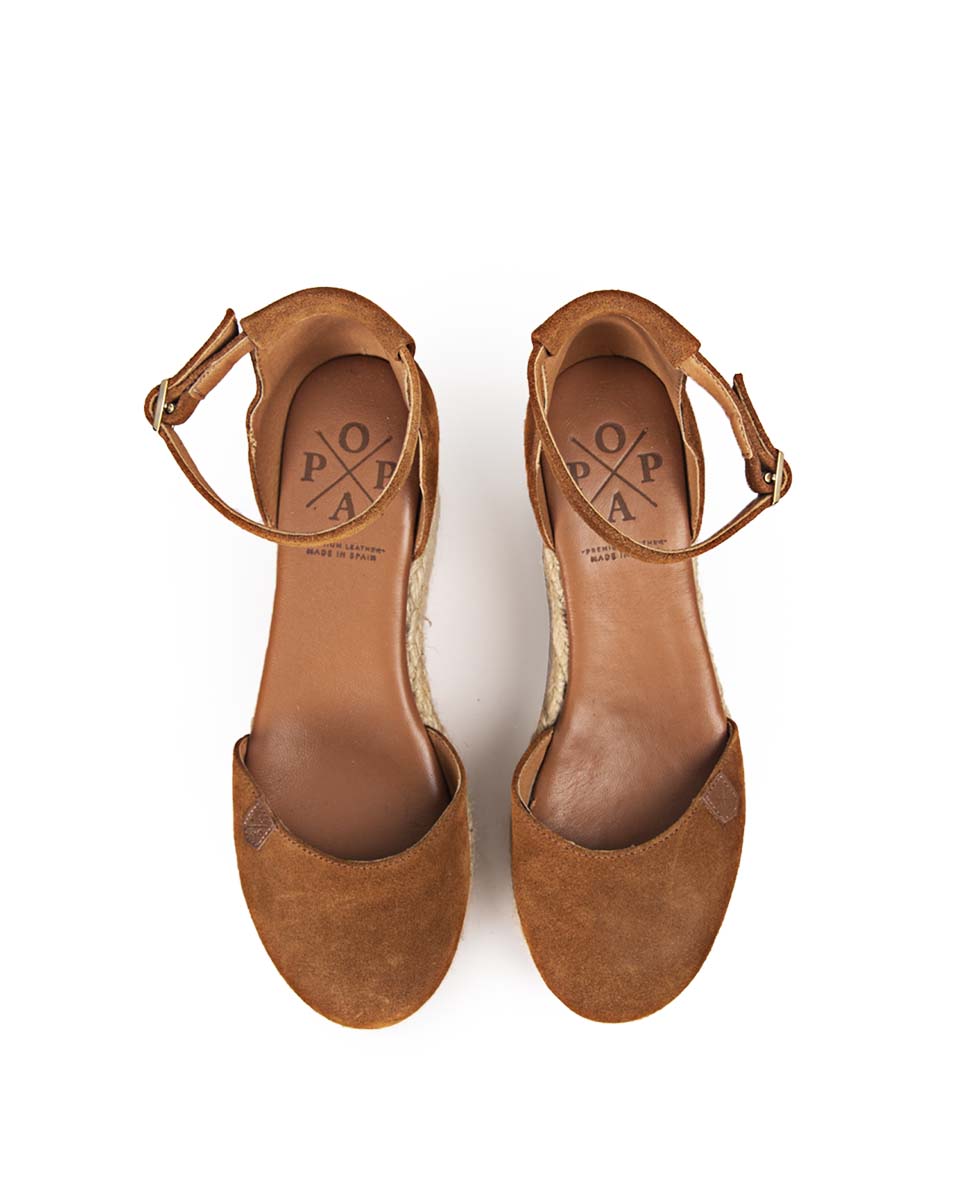 Low Wedge Cantalar Brown Suede