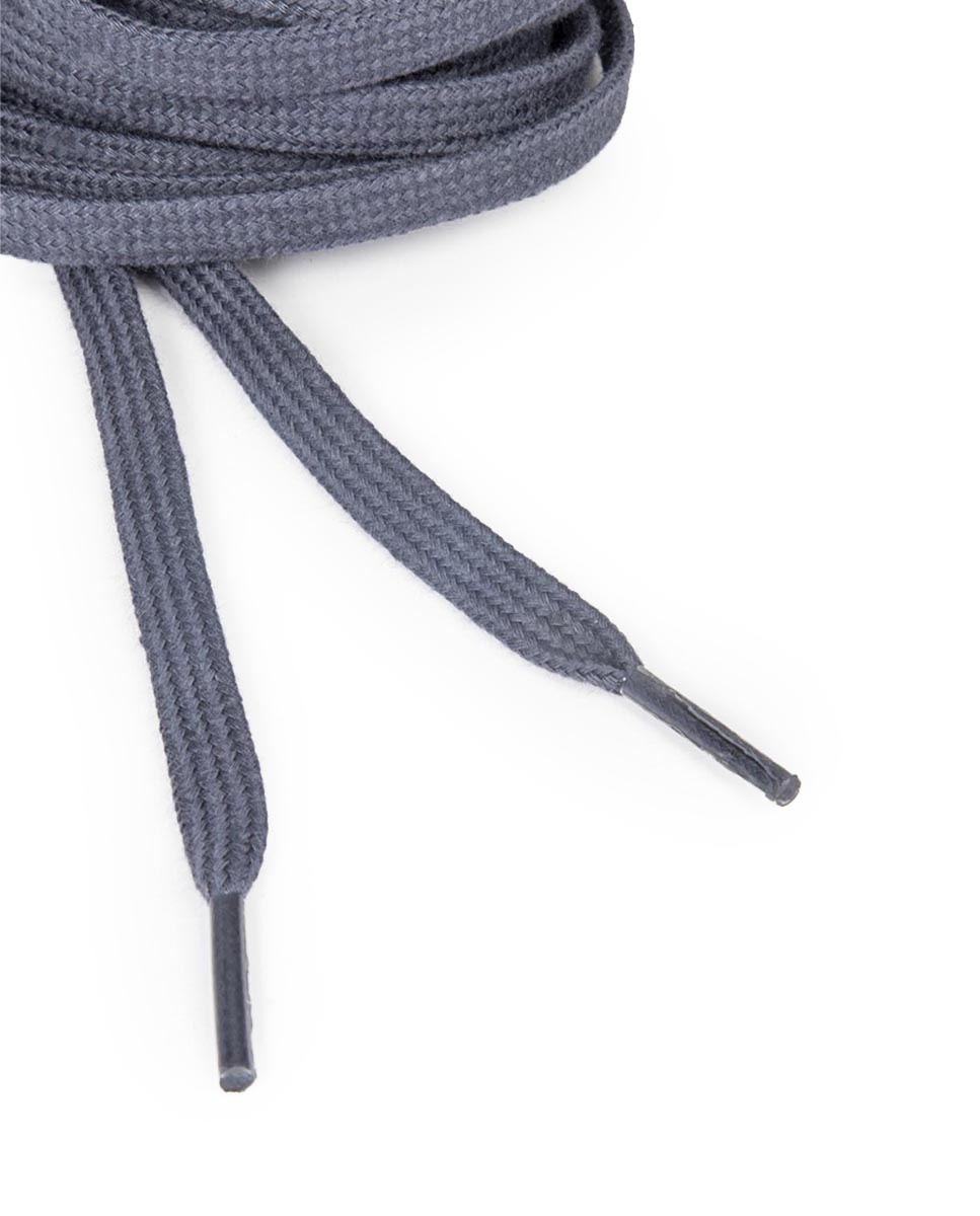 Pair of Gray Blue Shoelaces