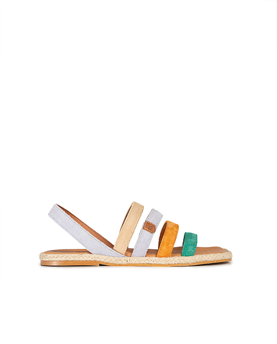 Itamut Flat Multicolor Split Menorcan Sandals