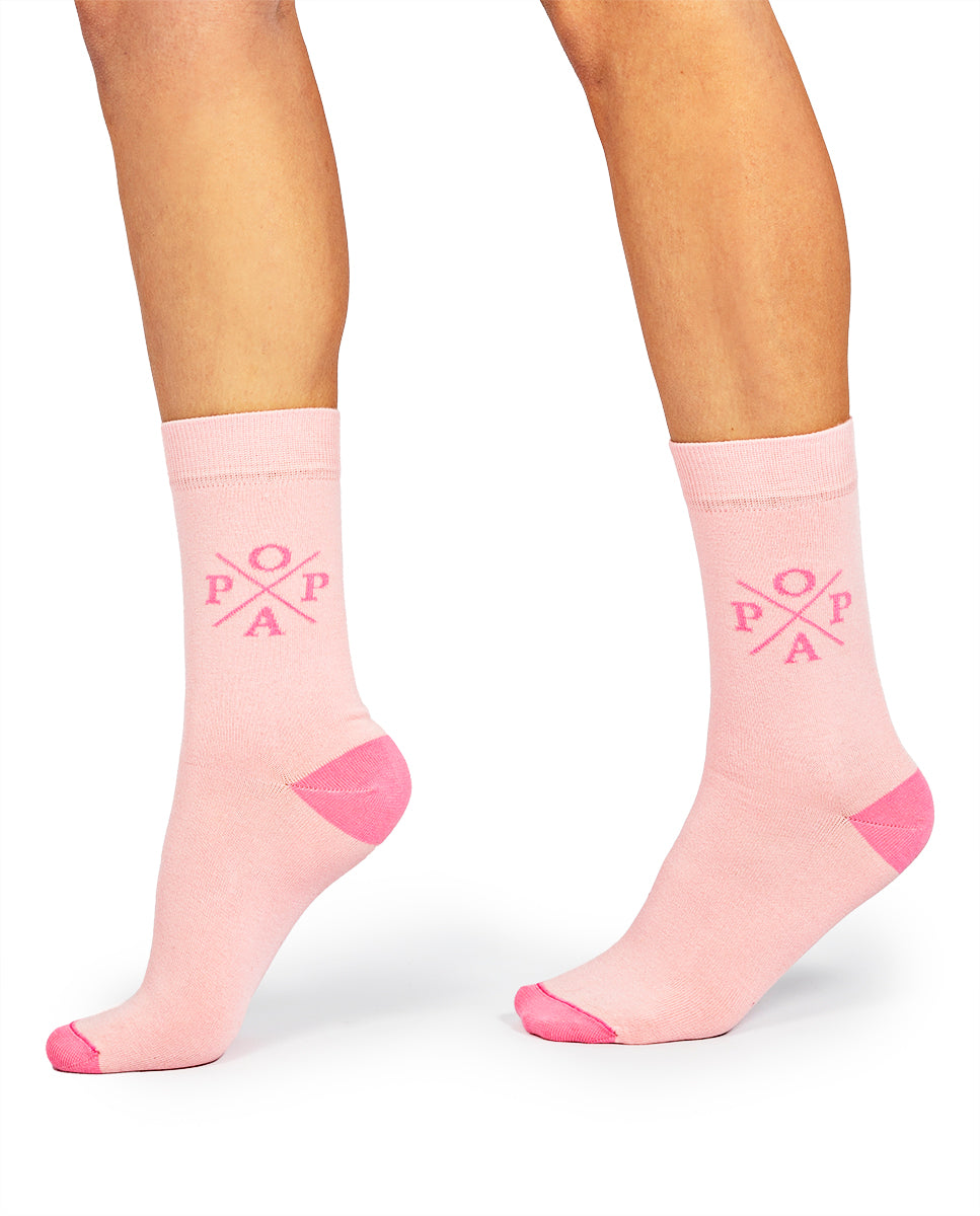 Janet Plain Pink Socks