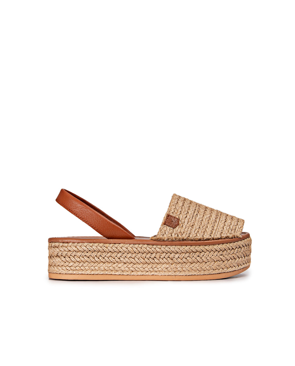 Chiara Leather Platform Menorcan Sandals