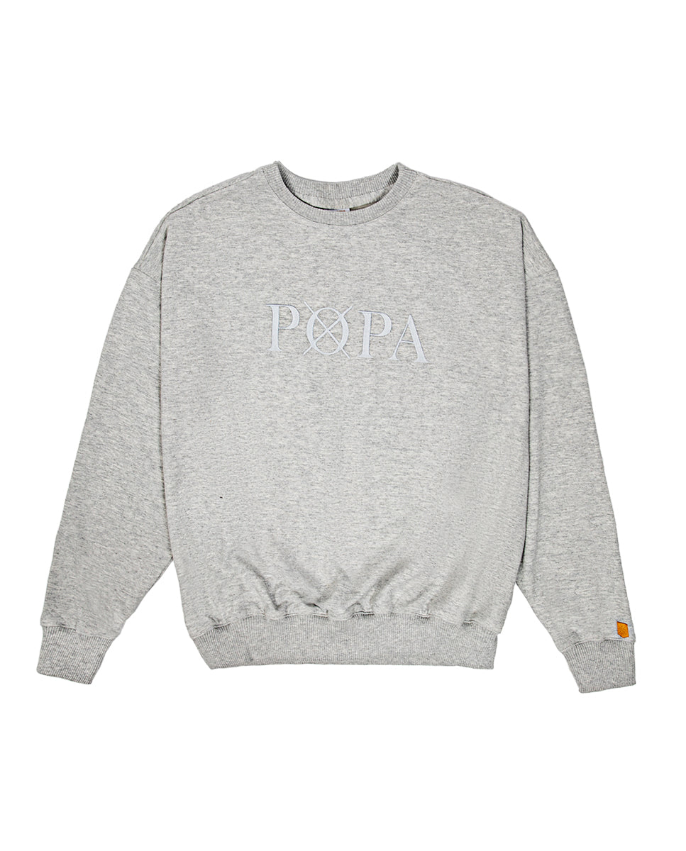 Dona Sweatshirt Color Gray Letters