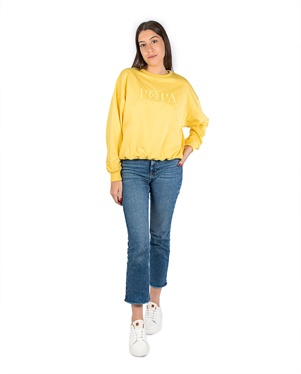 Dona Sweatshirt Yellow Color Letters